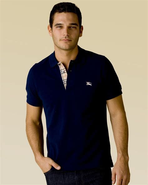 burberry polo blauw